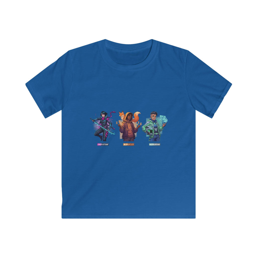 Kids Tee — Colorful Fantasy Heroes Trio Graphic
