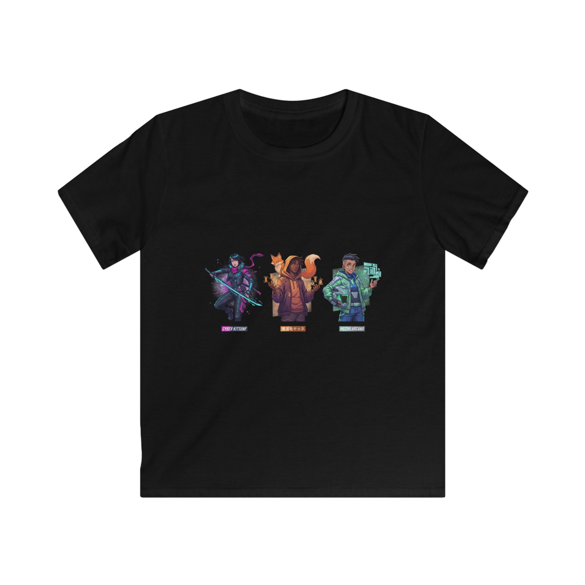 Kids Tee — Colorful Fantasy Heroes Trio Graphic